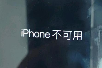 东河镇苹果服务网点分享锁屏界面显示“iPhone 不可用”如何解决 